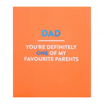 Asda George Home Dad Birthday Card offer