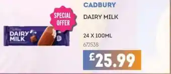 Bestway CADBURY Dairy milk offer