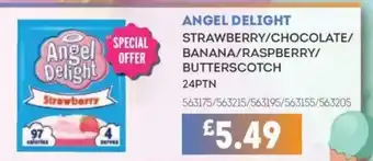 Bestway ANGEL DELIGHT Strawberry/chocolate/ banana/raspberry/ butterscotch offer