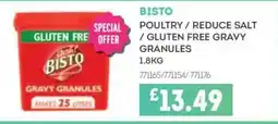 Bestway BISTO Poultry/reduce salt / gluten free gravy granules offer