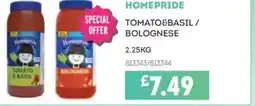 Bestway HOMEPRIDE Tomato&basil / bolognese offer