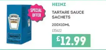 Bestway HEINZ Tartare sauce sachets offer