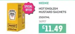 Bestway HEINZ Hot english mustard sachets offer