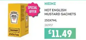 Bestway HEINZ Hot english mustard sachets offer
