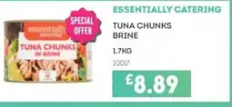 Bestway ESSENTIALLY CATERING Tuna chunks brine offer