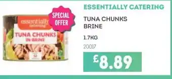 Bestway ESSENTIALLY CATERING Tuna chunks brine offer