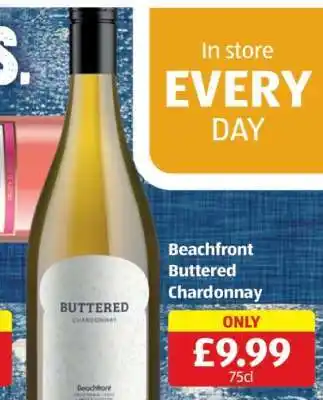 Aldi Beachfront Buttered Chardonnay offer