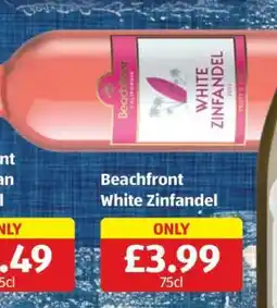 Aldi Beachfront White Zinfandel offer