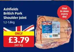Aldi Ashfields British Pork Shoulder Joint offer