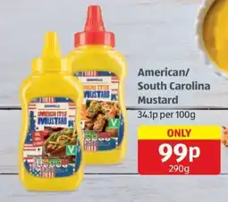 Aldi American/South Carolina Mustard offer