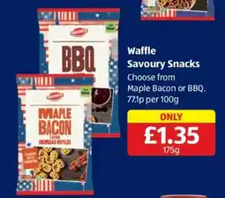 Aldi Waffle Savoury Snacks offer