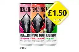 Londis Tenzing Natural Energy Raspberry & Yuzu, Apple & Passion Fruit, Lime & Mint offer