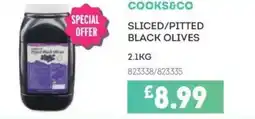 Bestway COOKS&CO Sliced/pitted black olives offer