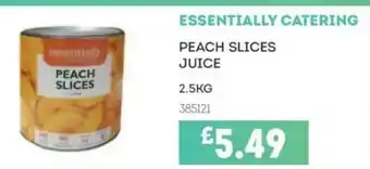 Bestway ESSENTIALLY CATERING Peach slices juice offer