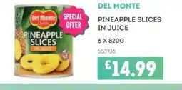 Bestway DEL MONTE Pineapple slices in juice offer