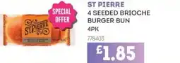 Bestway St pierre 4 seeded brioche burger bun offer