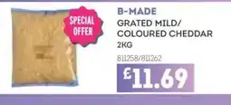 Bestway B-MADE Grated mild/ coloured cheddar offer