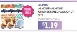 Bestway ALPRO Almond/almond unsweetened/coconut offer