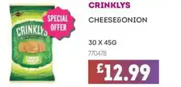 Bestway CRINKLYS Cheese&onion offer