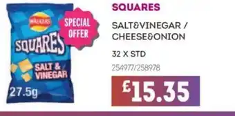 Bestway SQUARES Salt&vinegar / cheese&onion offer