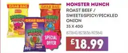 Bestway MONSTER MUNCH Roast beef / sweet&spicy/pickled onion offer