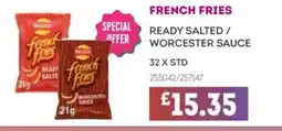 Bestway FRENCH FRIES Ready salted/ worcester sauce offer