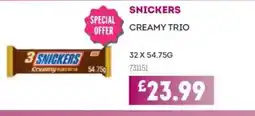 Bestway SNICKERS Creamy trio offer