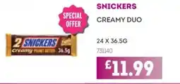Bestway SNICKERS Creamy duo offer