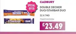 Bestway CADBURY Double decker duo/starbar duo offer