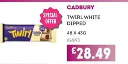 Bestway Cadbury twirl white dipped offer