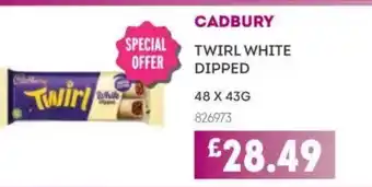 Bestway Cadbury twirl white dipped offer
