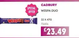Bestway CADBURY Wispa duo offer