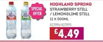 Bestway Highland spring strawberry still / lemon&lime still offer