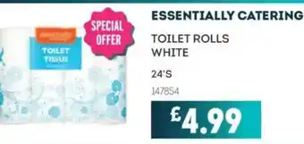 Bestway ESSENTIALLY CATERING Toilet rolls white offer