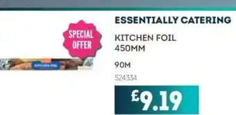 Bestway ESSENTIALLY CATERING Kitchen foil 450mm offer