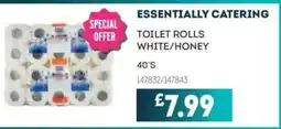 Bestway ESSENTIALLY CATERING Toilet rolls white/honey offer
