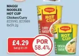 Bestway MAGGI NOODLES HOT CUP Chicken/Curry offer