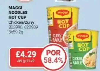 Bestway MAGGI NOODLES HOT CUP Chicken/Curry offer