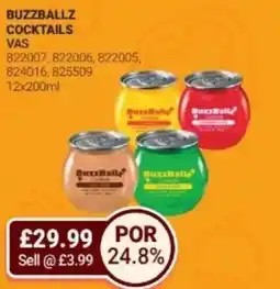 Bestway Buzzballz cocktails offer