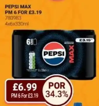 Bestway PEPSI Max offer