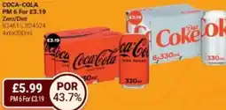 Bestway COCA-COLA Zero/Diet offer