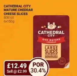 Bestway Cathedral city mature cheddar cheese slices offer