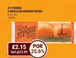 Bestway ST PIERRE 6 brioche burger buns offer