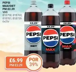 Bestway Pepsi max/diet offer