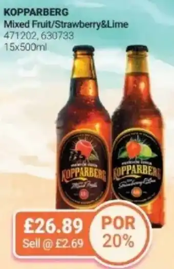 Bestway KOPPARBERG Mixed Fruit/Strawberry&Lime offer