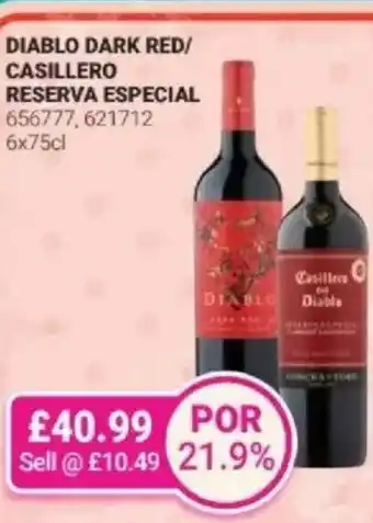 Bestway Diablo dark red/ casillero reserva especial offer