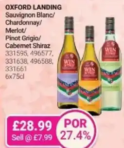 Bestway OXFORD LANDING Sauvignon Blanc/ Chardonnay/ Merlot/ Pinot Grigio/ Cabernet Shiraz offer