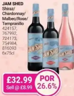 Bestway JAM SHED Shiraz/ Chardonnay/ Malbec/Rose/ Tempranillo offer