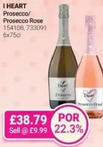 Bestway I HEART Prosecco/ Prosecco Rose offer