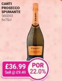Bestway Canti prosecco spumante offer